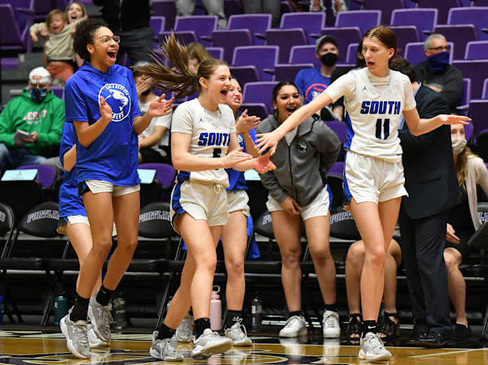 Benson South Medford girls basketball Taylor Balkom 55
